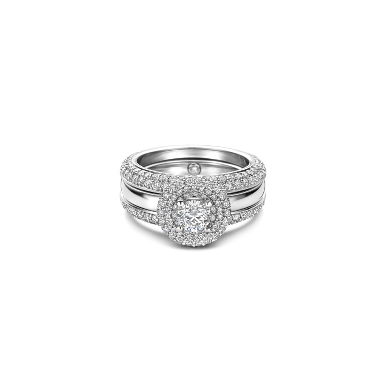 witgoud ring met diamant Schaap en Citroen Diamonds - #15 witgoud ring met diamant Schaap en Citroen Diamonds - #15
