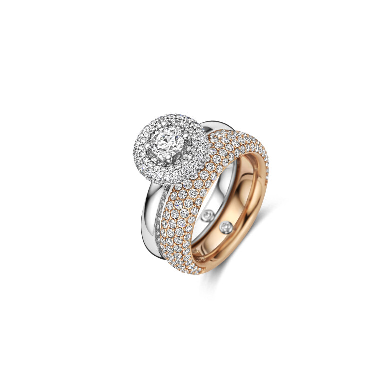 roodgoud ring met diamant Schaap en Citroen Diamonds - #5 roodgoud ring met diamant Schaap en Citroen Diamonds - #5