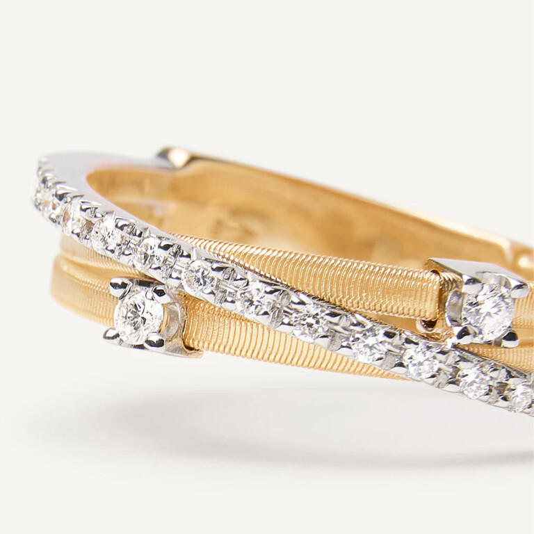 Marco Bicego Goa ring geel/wit goud met diamant - AG269-B2 - #3 Marco Bicego Goa ring geel/wit goud met diamant - AG269-B2 - #3