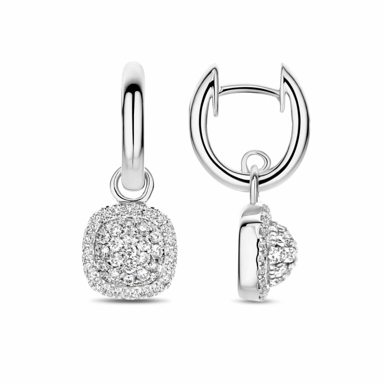 Tirisi Jewelry Milano Sweeties oorhangers witgoud met diamant - TE9331DW - #2 Tirisi Jewelry Milano Sweeties oorhangers witgoud met diamant - TE9331DW - #2