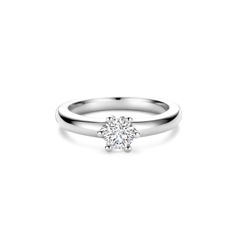 witgoud solitair ring met diamant Schaap en Citroen Diamonds - #2 witgoud solitair ring met diamant Schaap en Citroen Diamonds - #2