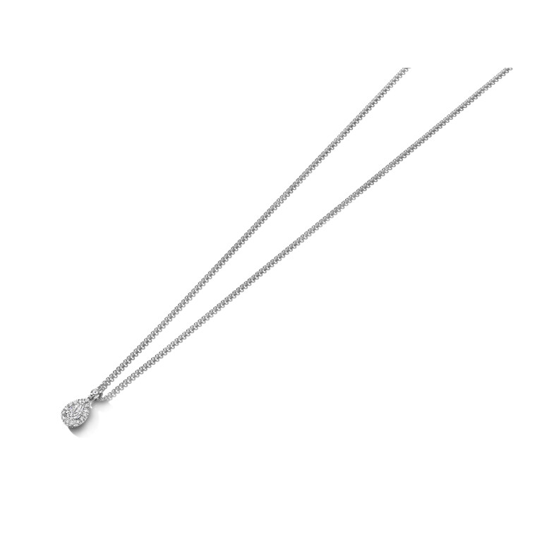 witgoud collier met hanger met diamant Schaap en Citroen Diamonds - #2 witgoud collier met hanger met diamant Schaap en Citroen Diamonds - #2