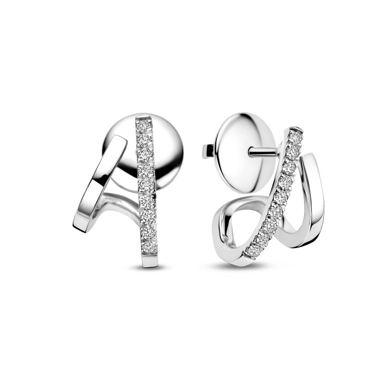 witgoud oorringen met diamant Schaap en Citroen Diamonds - #1 witgoud oorringen met diamant Schaap en Citroen Diamonds - #1