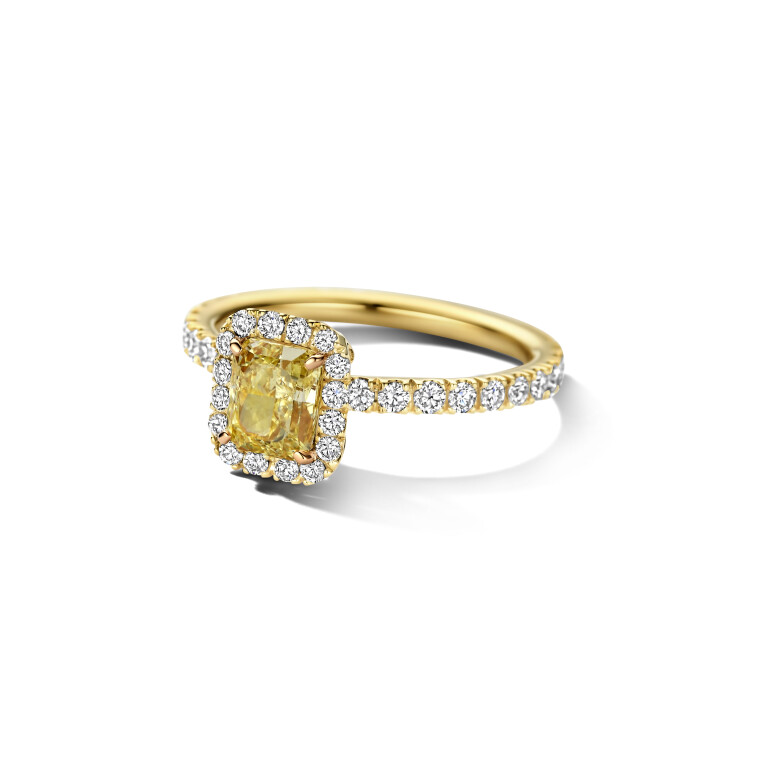 geelgoud ring met diamant SC Highlights Diamonds - #2 geelgoud ring met diamant SC Highlights Diamonds - #2