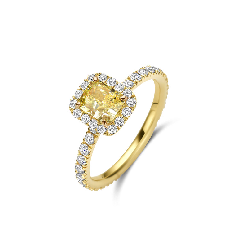 geelgoud ring met diamant SC Highlights Diamonds - #1 geelgoud ring met diamant SC Highlights Diamonds - #1