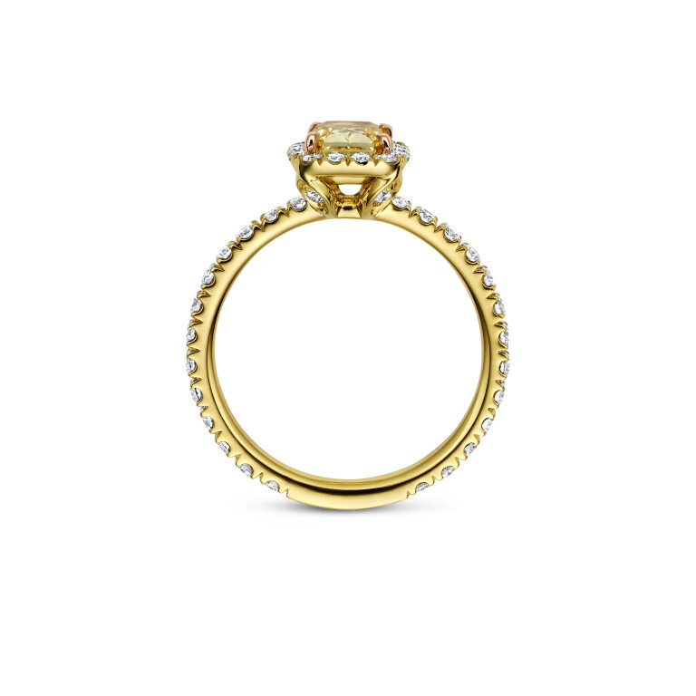 geelgoud ring met diamant SC Highlights Diamonds - #4 geelgoud ring met diamant SC Highlights Diamonds - #4
