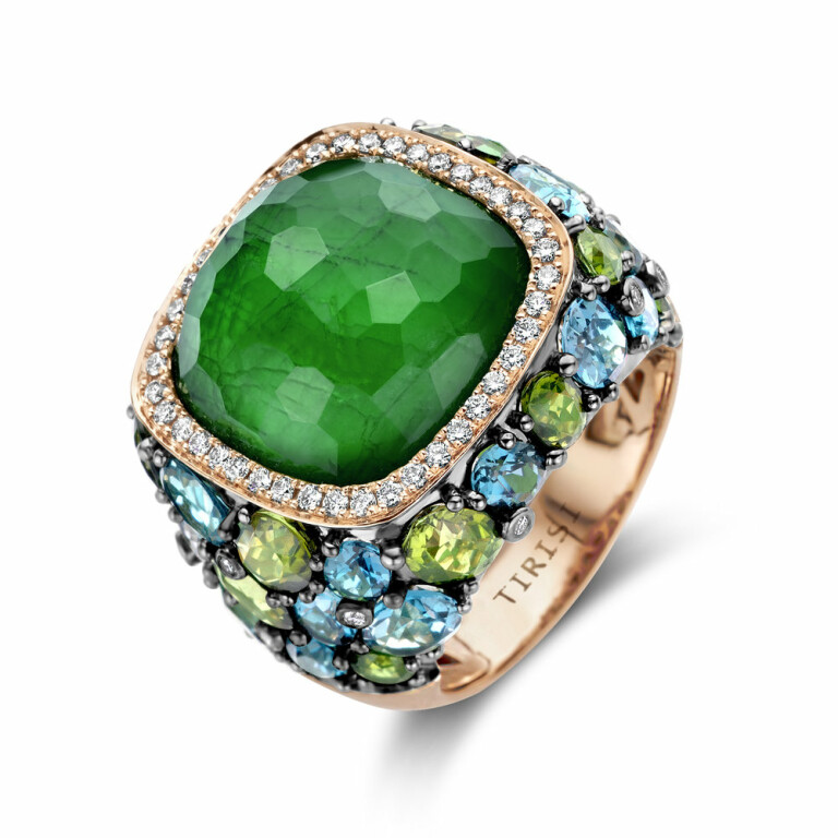 Tirisi Jewelry Doha ring roodgoud met diamant - TR9408EMP - #1 Tirisi Jewelry Doha ring roodgoud met diamant - TR9408EMP - #1