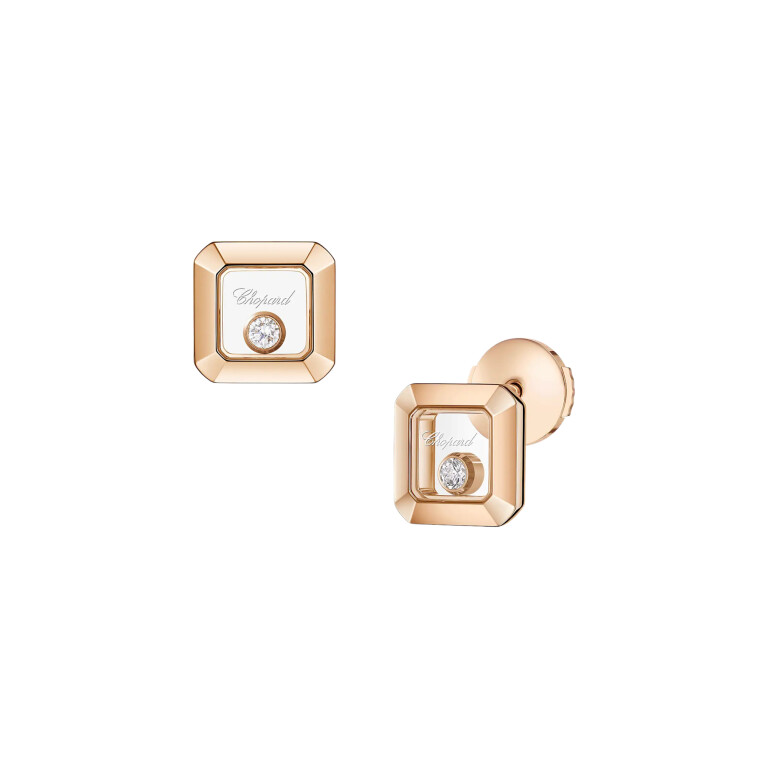 Chopard Happy Diamonds Icons Round oorknoppen roodgoud met diamant - 83A114-5001 - #2 Chopard Happy Diamonds Icons Round oorknoppen roodgoud met diamant - 83A114-5001 - #2