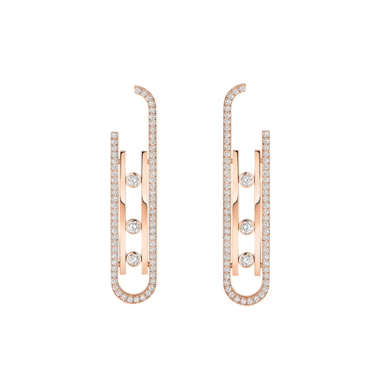 Move 10th oorhangers - Messika - 10811-PG Move 10th oorhangers - Messika - 10811-PG