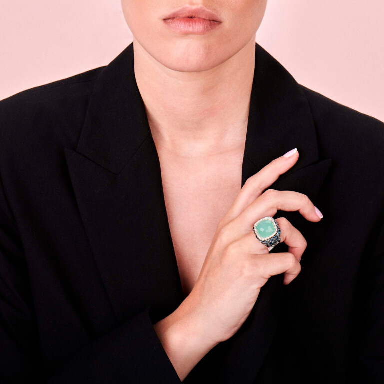 Tirisi Jewelry Doha ring roodgoud met diamant - TR9408EMP - #4 Tirisi Jewelry Doha ring roodgoud met diamant - TR9408EMP - #4