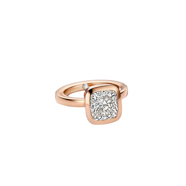 roodgoud ring met diamant Schaap en Citroen Diamonds - #1 roodgoud ring met diamant Schaap en Citroen Diamonds - #1