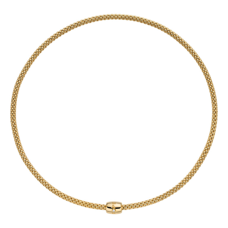 Fope Prima collier geelgoud met diamant - 07F08CX_BB_G_XBX_042 - #1 Fope Prima collier geelgoud met diamant - 07F08CX_BB_G_XBX_042 - #1