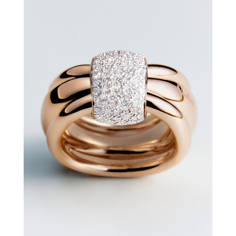 Pomellato Pomellato Together ring roodgoud met diamant - PAC6010 O7WHR DB000 - #2 Pomellato Pomellato Together ring roodgoud met diamant - PAC6010 O7WHR DB000 - #2