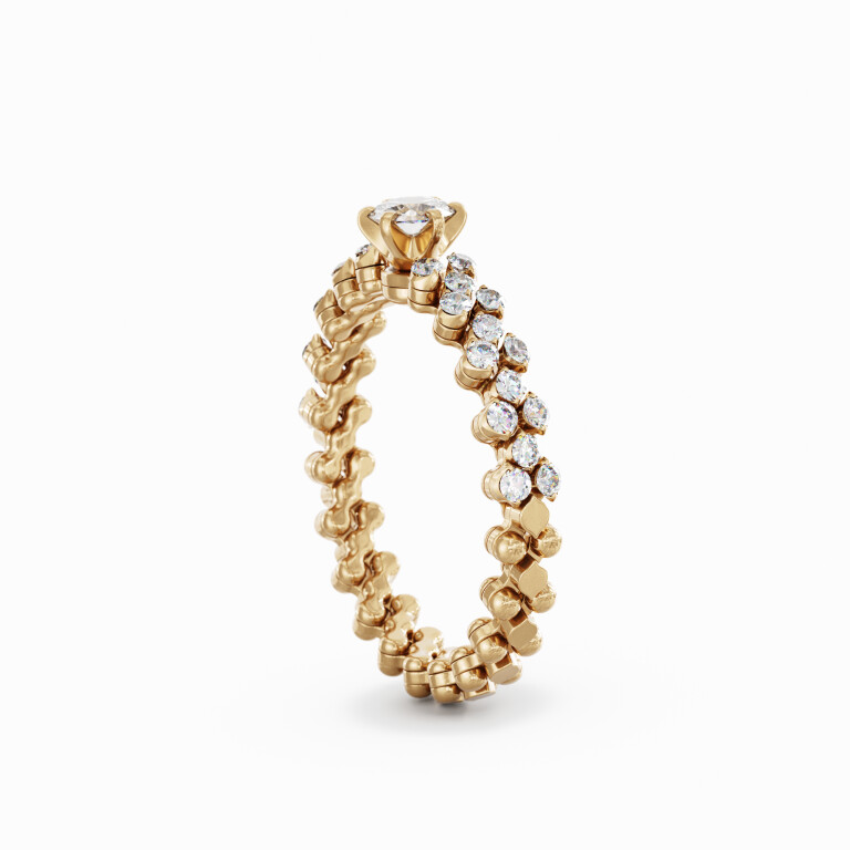 Serafino Consoli Unico flexibele ring roodgoud met diamant - RMSSLWD0503H2RGWD - #3 Serafino Consoli Unico flexibele ring roodgoud met diamant - RMSSLWD0503H2RGWD - #3