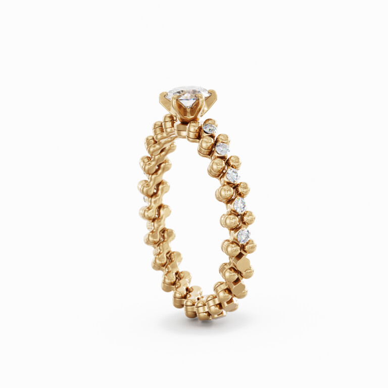 Serafino Consoli Unico flexibele ring roodgoud met diamant - RMSSLWD0753HM2RGWD - #3 Serafino Consoli Unico flexibele ring roodgoud met diamant - RMSSLWD0753HM2RGWD - #3