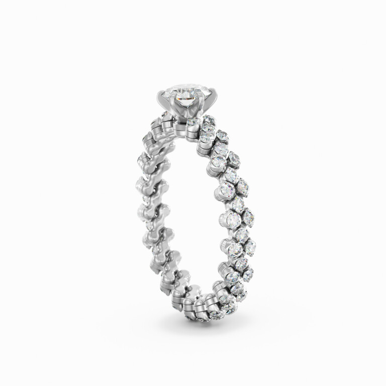 Serafino Consoli Unico flexibele ring witgoud met diamant - RMSSLWD1003F2WGWD - #3 Serafino Consoli Unico flexibele ring witgoud met diamant - RMSSLWD1003F2WGWD - #3