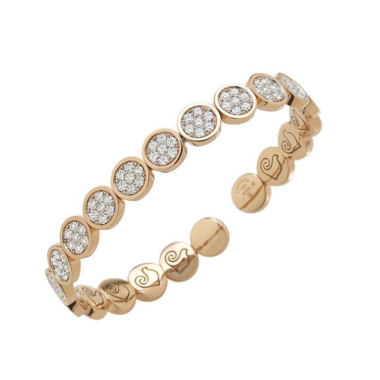 Chantecler Paillettes armband roodgoud met diamant - 40214 - #2 Chantecler Paillettes armband roodgoud met diamant - 40214 - #2