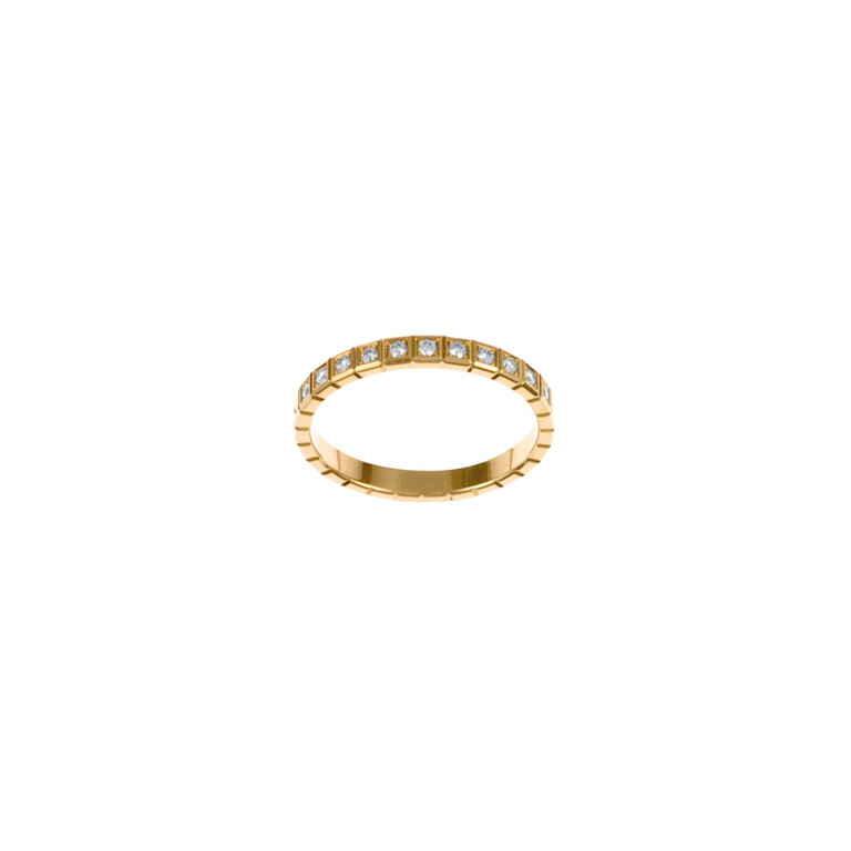 Chopard Ice Cube Mini ring geelgoud met diamant - 827702-0260 - #1 Chopard Ice Cube Mini ring geelgoud met diamant - 827702-0260 - #1