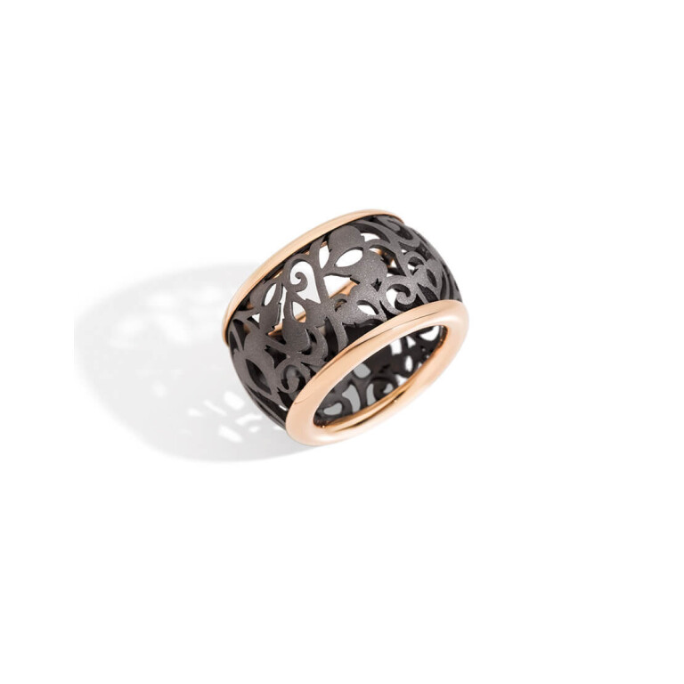 Pomellato Arabesque ring titanium/goud - PAB5031 OT000 00000 - #1 Pomellato Arabesque ring titanium/goud - PAB5031 OT000 00000 - #1