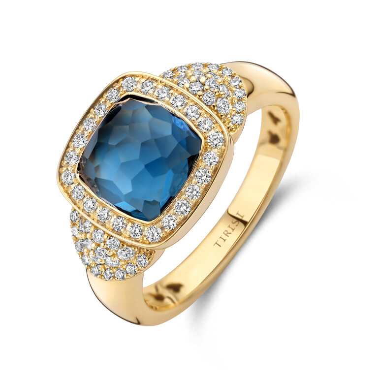 Tirisi Jewelry Milano ring geelgoud met diamant - TR9819LBT - #1 Tirisi Jewelry Milano ring geelgoud met diamant - TR9819LBT - #1