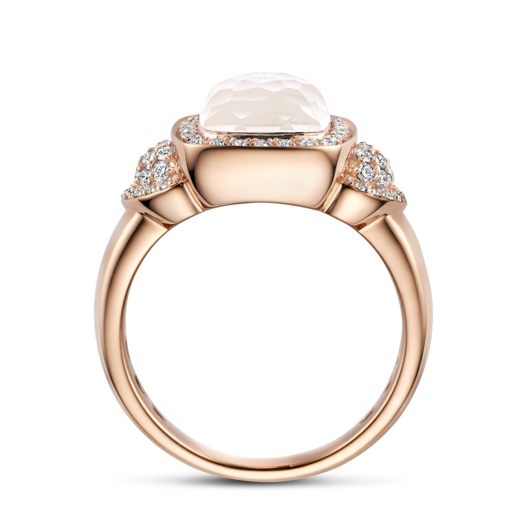 Tirisi Jewelry Milano ring roodgoud met diamant - TR9819WQP - #3 Tirisi Jewelry Milano ring roodgoud met diamant - TR9819WQP - #3