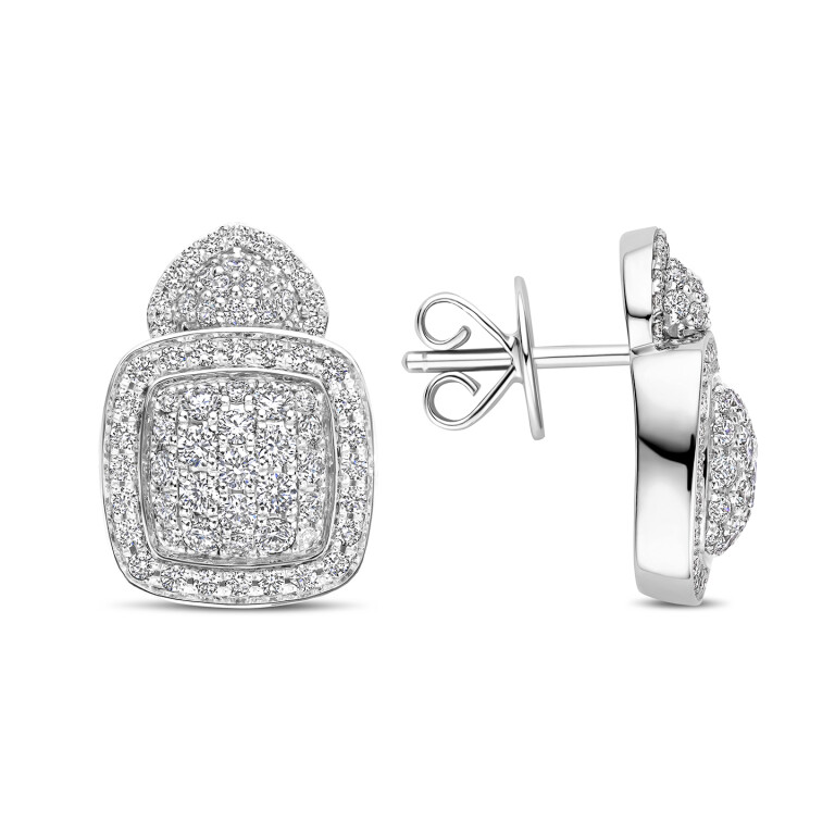 Tirisi Jewelry Milano oorhangers witgoud met diamant - TE9349DW - #1 Tirisi Jewelry Milano oorhangers witgoud met diamant - TE9349DW - #1