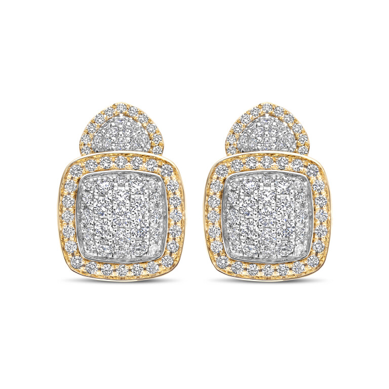 Tirisi Jewelry Milano oorhangers geelgoud met diamant - TE9349D(2T) - #2 Tirisi Jewelry Milano oorhangers geelgoud met diamant - TE9349D(2T) - #2