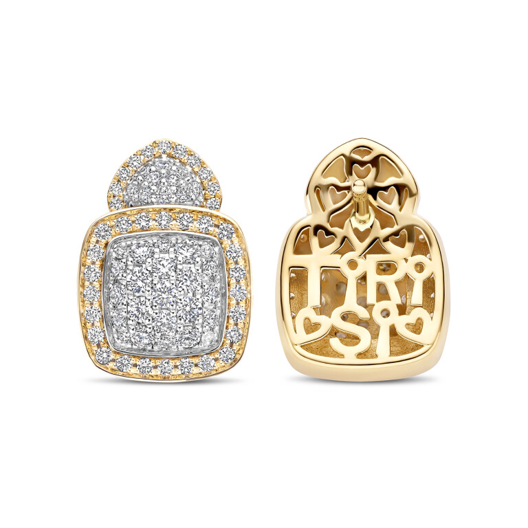 Tirisi Jewelry Milano oorhangers geelgoud met diamant - TE9349D(2T) - #3 Tirisi Jewelry Milano oorhangers geelgoud met diamant - TE9349D(2T) - #3