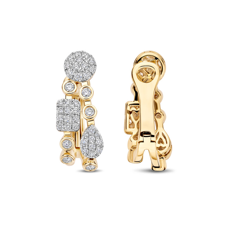 Tirisi Jewelry Venice oorhangers geelgoud met diamant - TE9346D(2T) - #2 Tirisi Jewelry Venice oorhangers geelgoud met diamant - TE9346D(2T) - #2