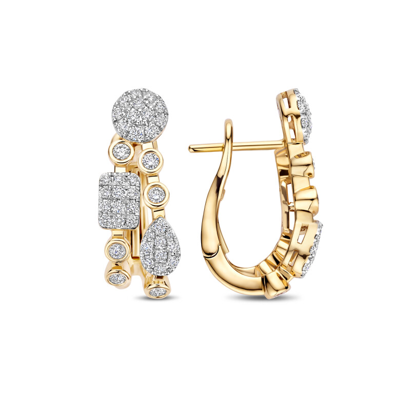 Tirisi Jewelry Venice oorhangers geelgoud met diamant - TE9346D(2T) - #3 Tirisi Jewelry Venice oorhangers geelgoud met diamant - TE9346D(2T) - #3