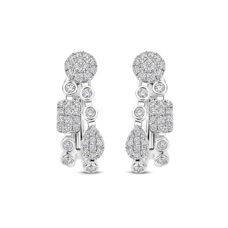 Tirisi Jewelry Venice oorhangers witgoud met diamant - TE9346DW - #1 Tirisi Jewelry Venice oorhangers witgoud met diamant - TE9346DW - #1