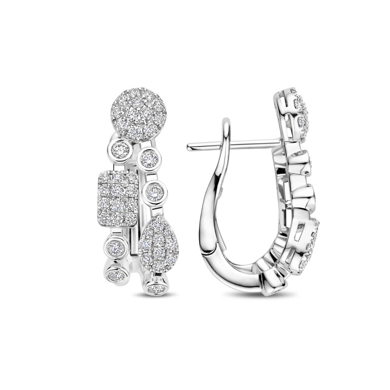 Tirisi Jewelry Venice oorhangers witgoud met diamant - TE9346DW - #3 Tirisi Jewelry Venice oorhangers witgoud met diamant - TE9346DW - #3