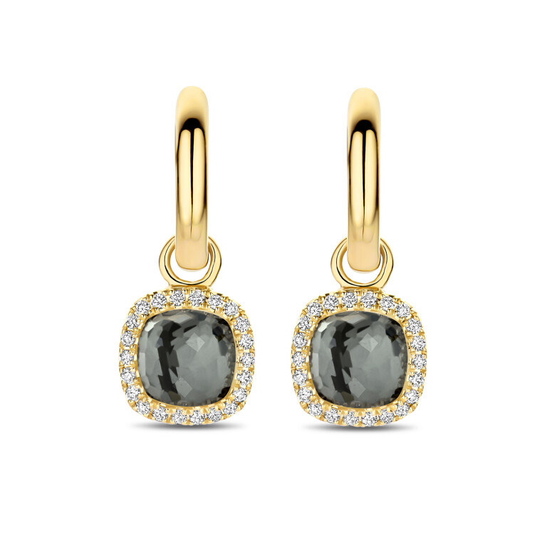 Tirisi Jewelry Milano Sweeties oorhangers geelgoud met diamant - TE9317HM - #1 Tirisi Jewelry Milano Sweeties oorhangers geelgoud met diamant - TE9317HM - #1