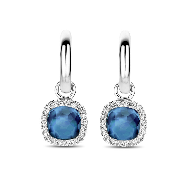 Tirisi Jewelry Milano Sweeties oorhangers witgoud met diamant - TE9317LBTW - #1 Tirisi Jewelry Milano Sweeties oorhangers witgoud met diamant - TE9317LBTW - #1