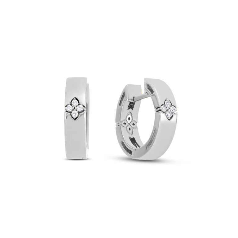 Roberto Coin Love in Verona oorringen witgoud met diamant - ADR777EA3820 - #1 Roberto Coin Love in Verona oorringen witgoud met diamant - ADR777EA3820 - #1