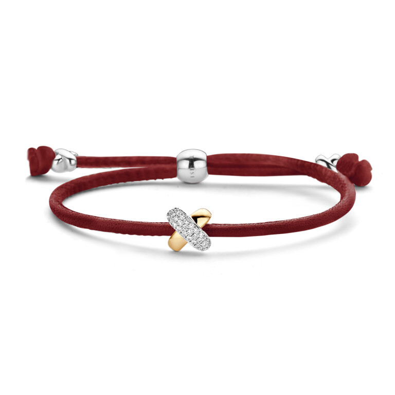 Tirisi Moda Kisses armband geelgoud met diamant - TM2134DR(2T) - #1 Tirisi Moda Kisses armband geelgoud met diamant - TM2134DR(2T) - #1