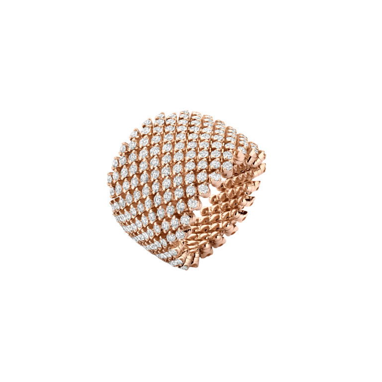 Serafino Consoli Bellezza flexibele ring roodgoud met diamant - RMSB12H2RGWD - #1 Serafino Consoli Bellezza flexibele ring roodgoud met diamant - RMSB12H2RGWD - #1