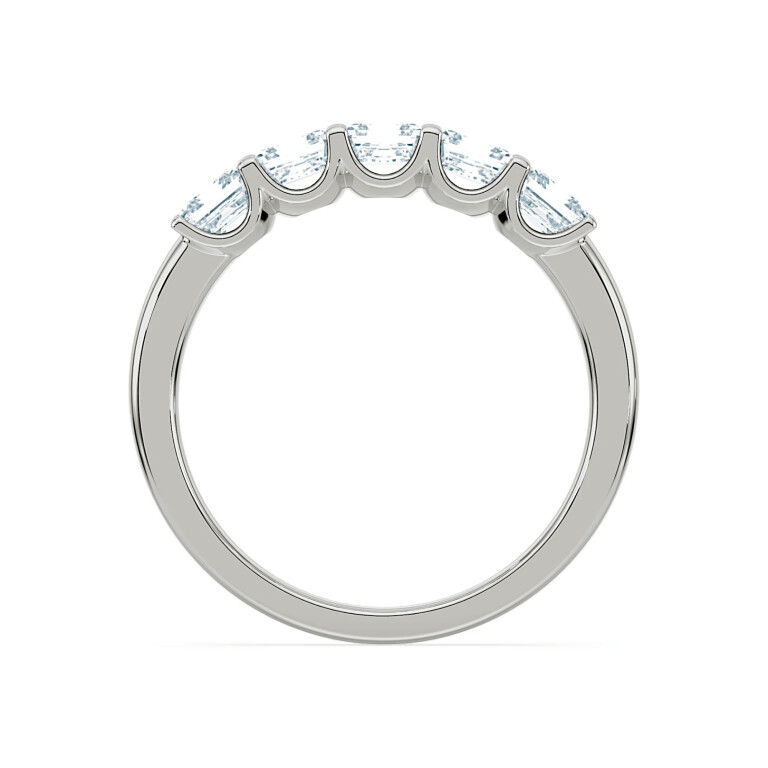 Royal Asscher Paola alliance ring witgoud met diamant - R.151.RAC.WG.23 GIA - #6 Royal Asscher Paola alliance ring witgoud met diamant - R.151.RAC.WG.23 GIA - #6