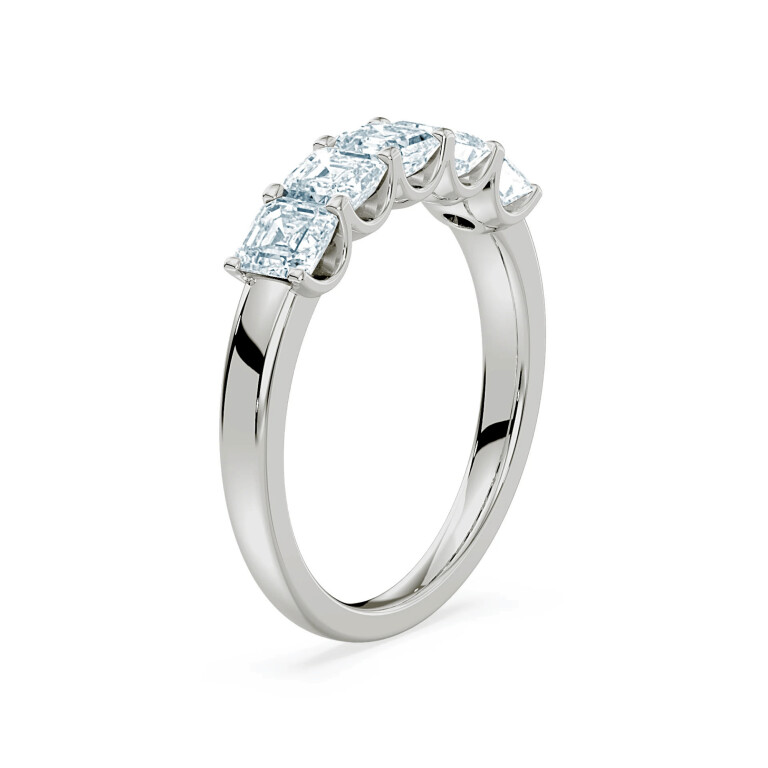 Royal Asscher Paola alliance ring witgoud met diamant - R.151.RAC.WG.23 GIA - #7 Royal Asscher Paola alliance ring witgoud met diamant - R.151.RAC.WG.23 GIA - #7