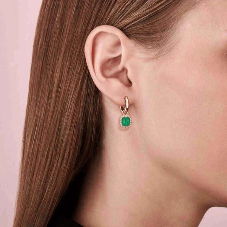 Tirisi Jewelry Milano Sweeties entourage oorknoppen roodgoud met diamant - TE9317EMP - #3 Tirisi Jewelry Milano Sweeties entourage oorknoppen roodgoud met diamant - TE9317EMP - #3