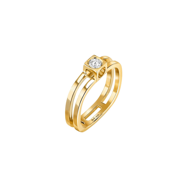 Le Cube Diamant Ring - dinh van - 208901 Le Cube Diamant Ring - dinh van - 208901