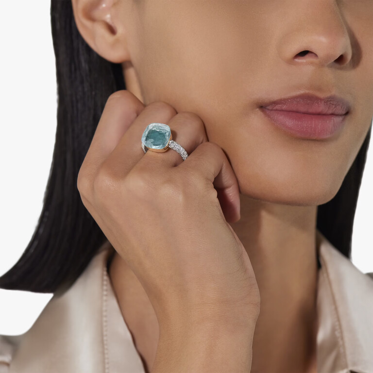 Pomellato Nudo Diamonds ring roodgoud met diamant - PAB4010 O6000 DB0OY - #7 Pomellato Nudo Diamonds ring roodgoud met diamant - PAB4010 O6000 DB0OY - #7