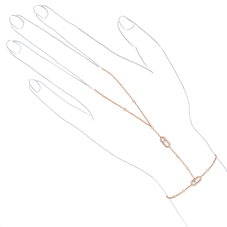 Messika Move Uno armband roodgoud met diamant - 12021-PG - #4 Messika Move Uno armband roodgoud met diamant - 12021-PG - #4