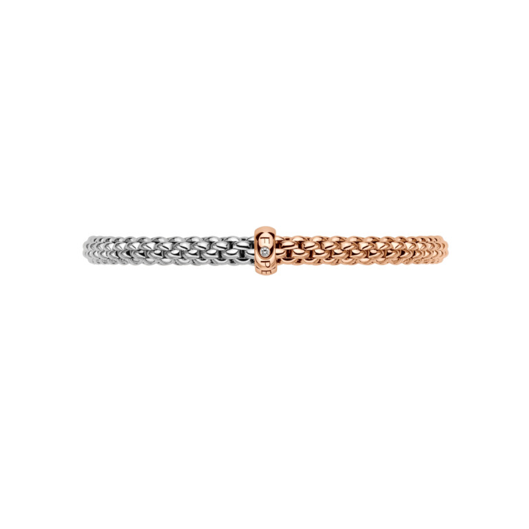 Fope Solo flexibele armband rosé/wit goud met diamant - 01M06B2_BB_1_XRX_00M - #3 Fope Solo flexibele armband rosé/wit goud met diamant - 01M06B2_BB_1_XRX_00M - #3