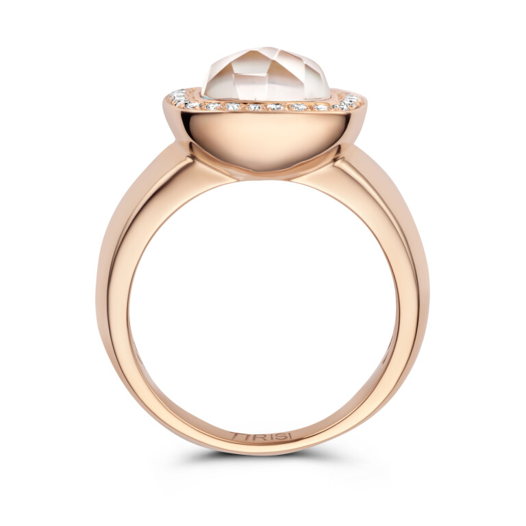 Tirisi Jewelry Milano Tre ring roodgoud met diamant - TR9697WQP - #2 Tirisi Jewelry Milano Tre ring roodgoud met diamant - TR9697WQP - #2