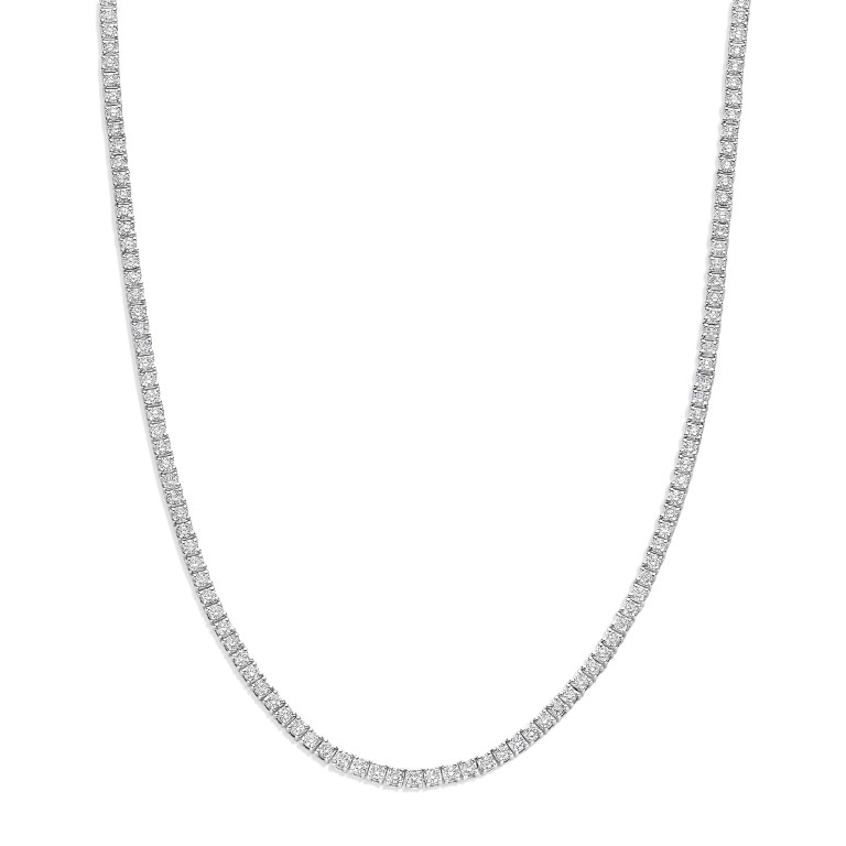 witgoud tennis collier met diamant Schaap en Citroen Diamonds - #2 witgoud tennis collier met diamant Schaap en Citroen Diamonds - #2