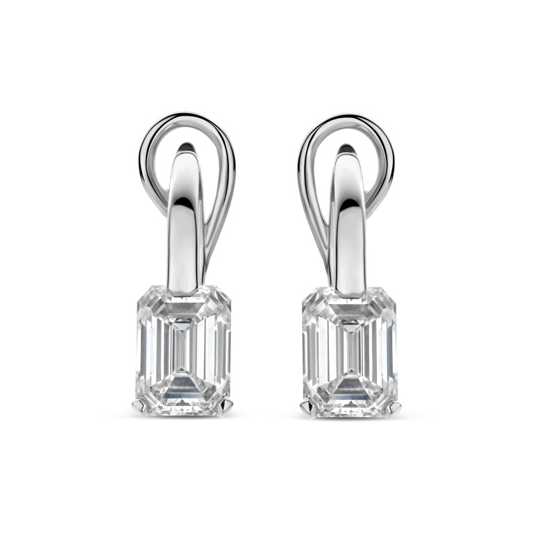 witgoud oorhangers met diamant Schaap en Citroen Diamonds - #2 witgoud oorhangers met diamant Schaap en Citroen Diamonds - #2