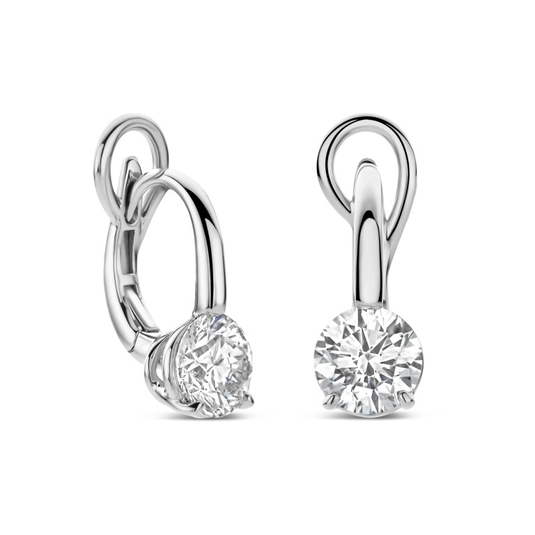 witgoud oorhangers met diamant Schaap en Citroen Diamonds - #3 witgoud oorhangers met diamant Schaap en Citroen Diamonds - #3