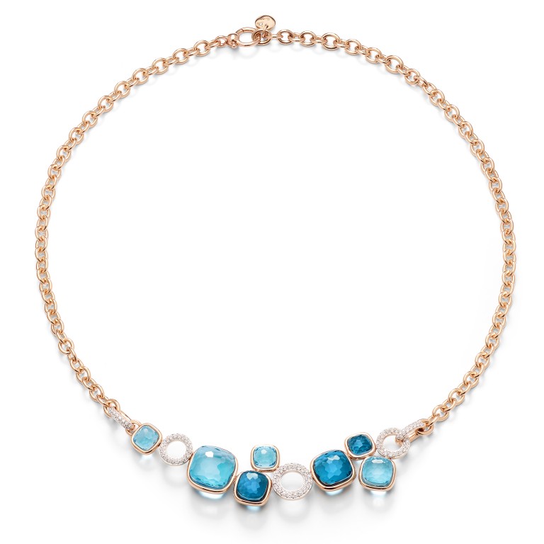 Pomellato Nudo collier roodgoud met diamant - PCC6021 O6WHR BTYTL - #1 Pomellato Nudo collier roodgoud met diamant - PCC6021 O6WHR BTYTL - #1