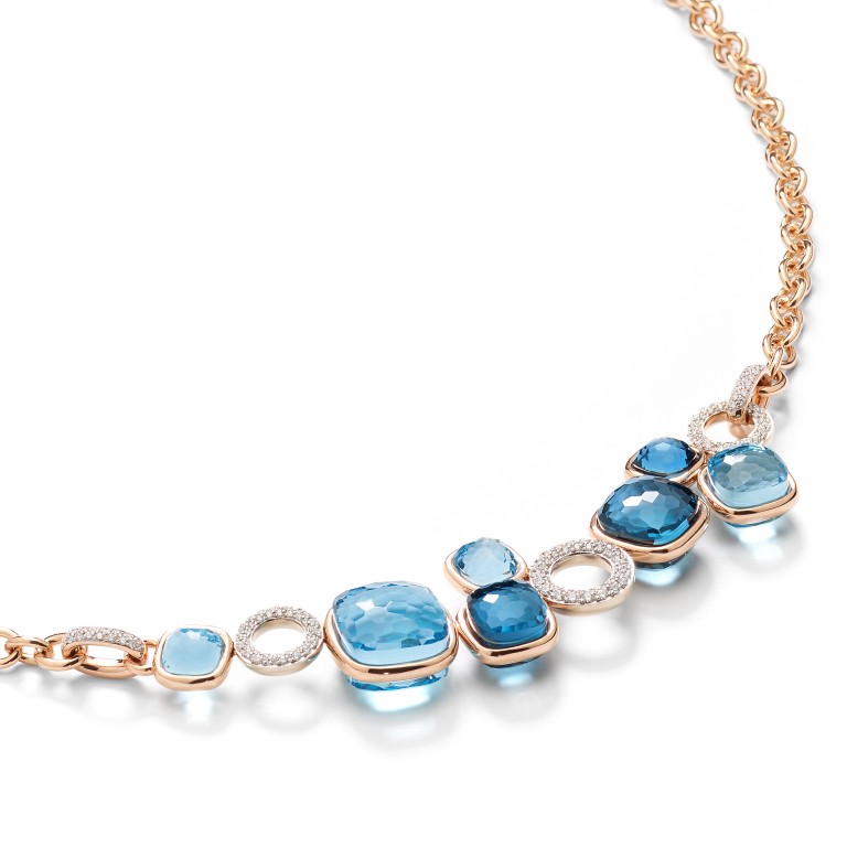 Pomellato Nudo collier roodgoud met diamant - PCC6021 O6WHR BTYTL - #2 Pomellato Nudo collier roodgoud met diamant - PCC6021 O6WHR BTYTL - #2